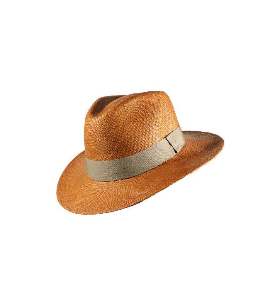 Chapeau Panama Montecristi Crème - 24 Fibres/pouce, Fait Main Équateur, Luxe