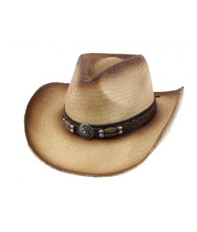 CHAPEAU WESTERN PEARL HART PAILLE VIEILLIE