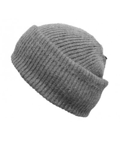 Bonnet ALEX revers large pompon amovible Gris