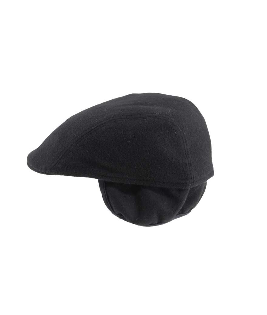 Casquette armee cache oreille noire, casquette chasse homme livré 48h