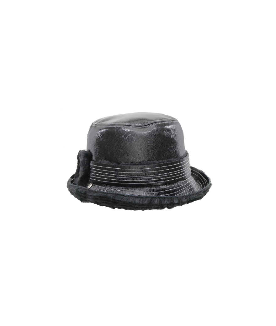 Chapeau de pluie pliable, noir