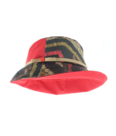 Chapeau de Pluie Femme Rouge Bordeaux Reny Doublure Coton Nyls  Création-Taille